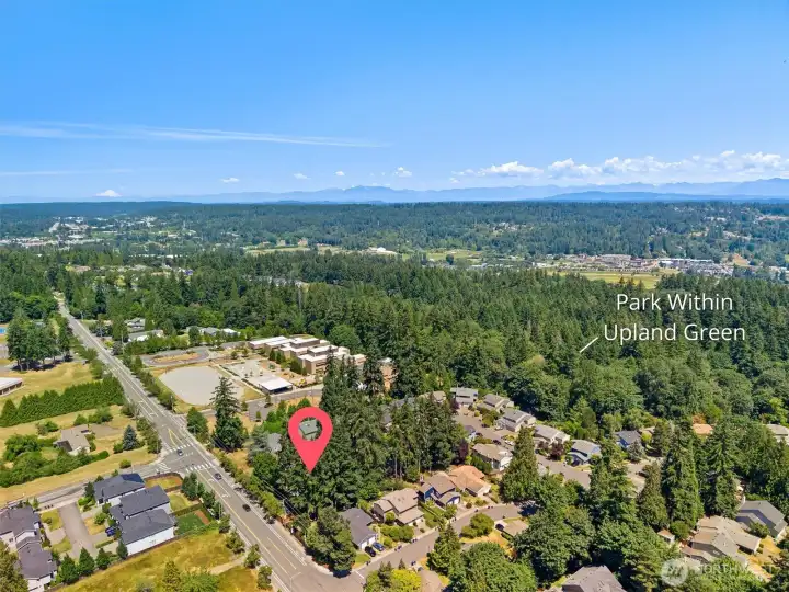Upland Green boasts walking trails and has it's own park as well and a community dog park.