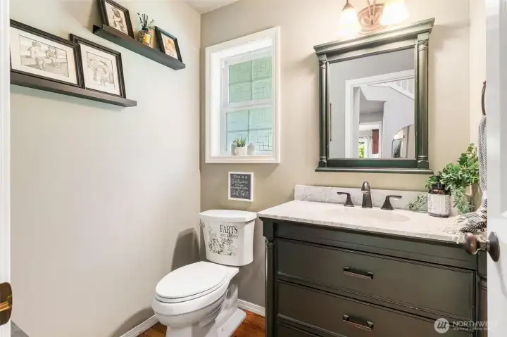Half bath downstairs