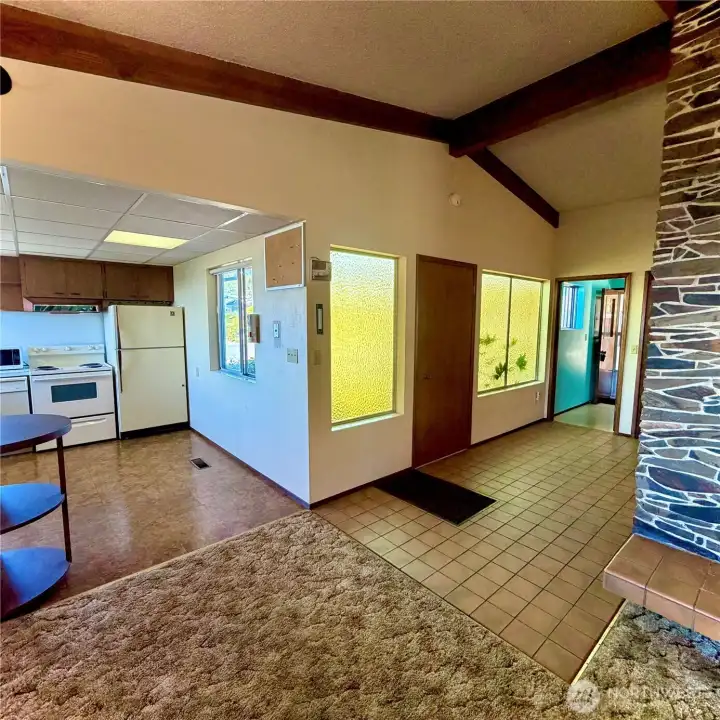 Entrance and Kitchen