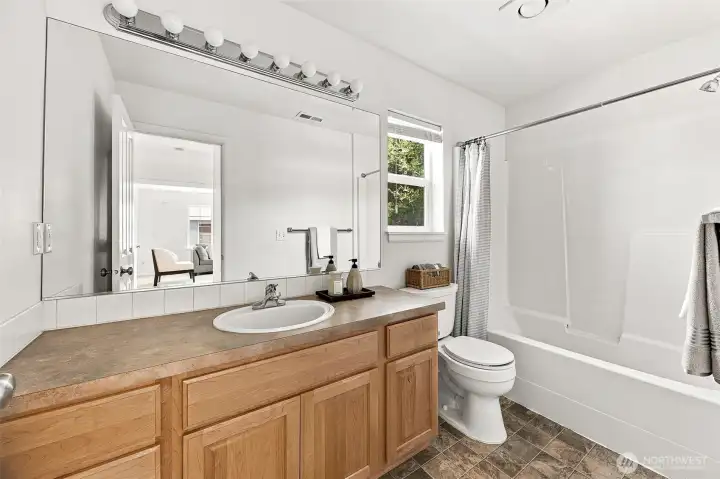 Upstairs Hall Bathroom.