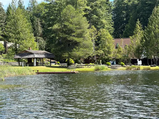 Beach access at the lake