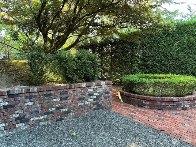 Basement patio which is located off of the basement entrance.