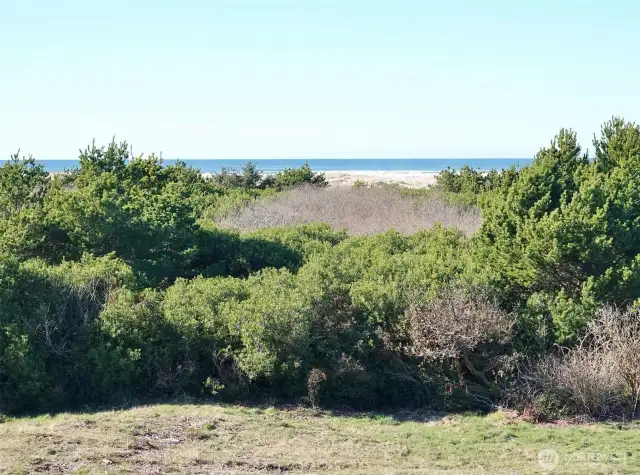 Close-up view of the Ocean from the Living Room/Deck.