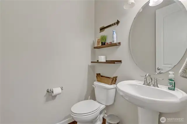 Main floor half bath