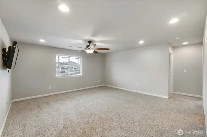 Upper level living room.