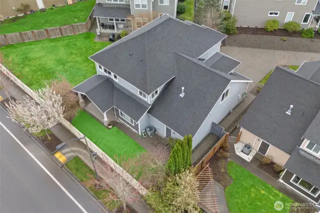 Roof and gutters were recently professionally cleaned/treated.