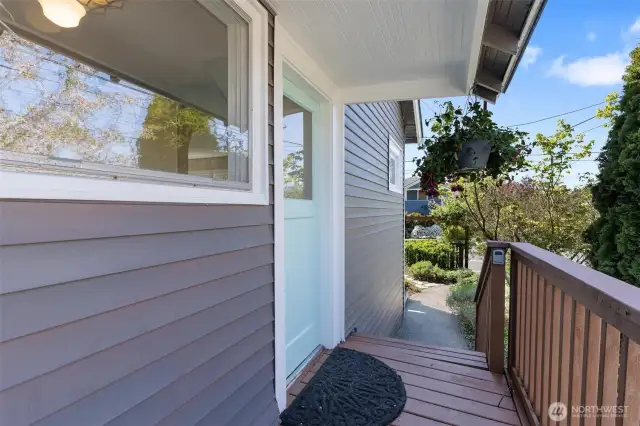 Side porch entrance
