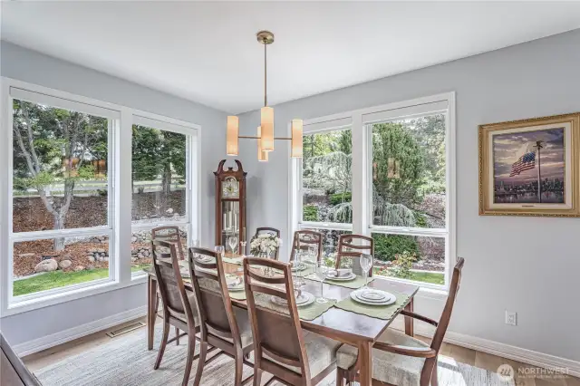 Formal Dining with waterfall view