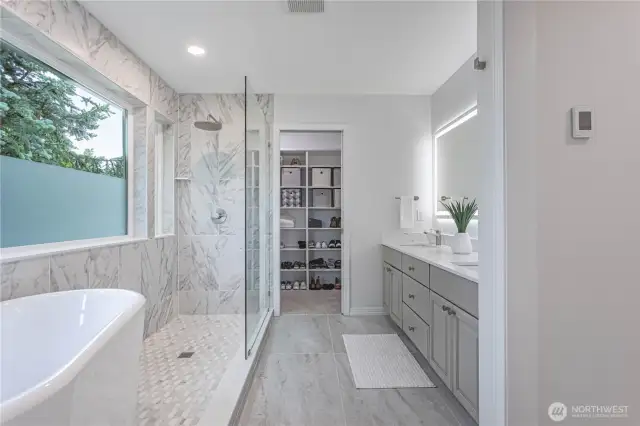 Spa-like bathroom