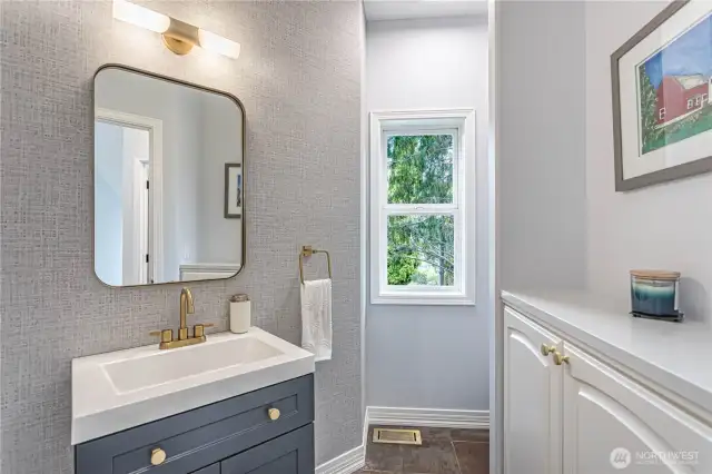 Powder bathroom on main floor