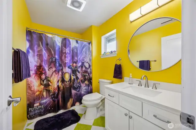 Hall bathroom.