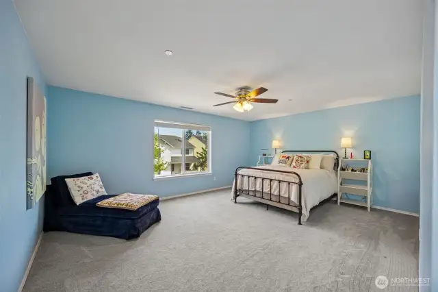 Primary Suite is spacious.