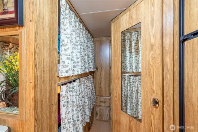 Two bunk beds.
