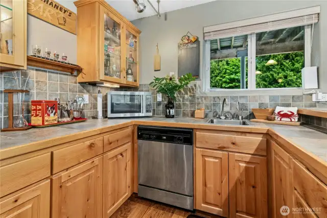 Lower level kitchenette