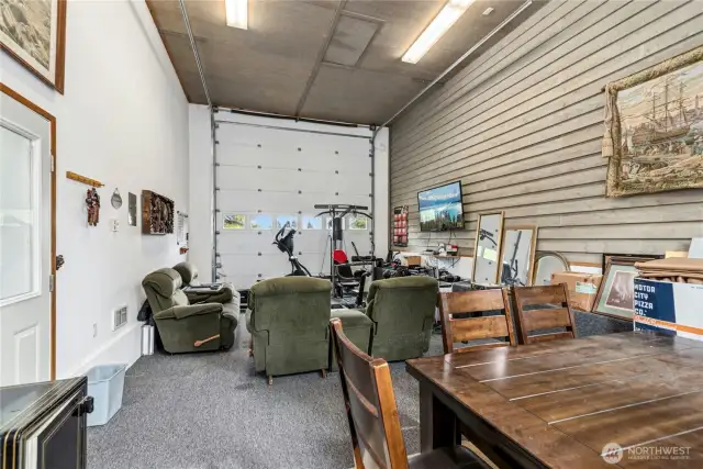 4th bay, enter through carport or rolling rear door