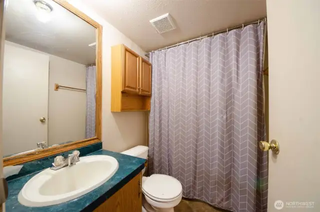 Manufactured home guest bathroom