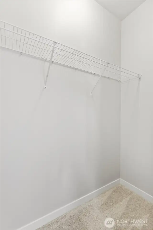 One of two Primary closets.