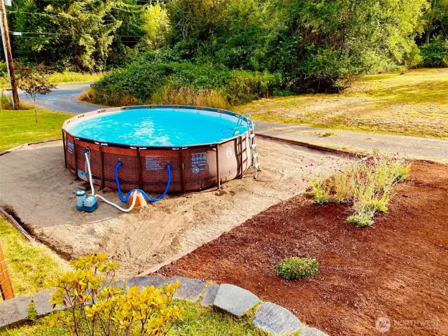 After a Dip in the Sparkling Pool