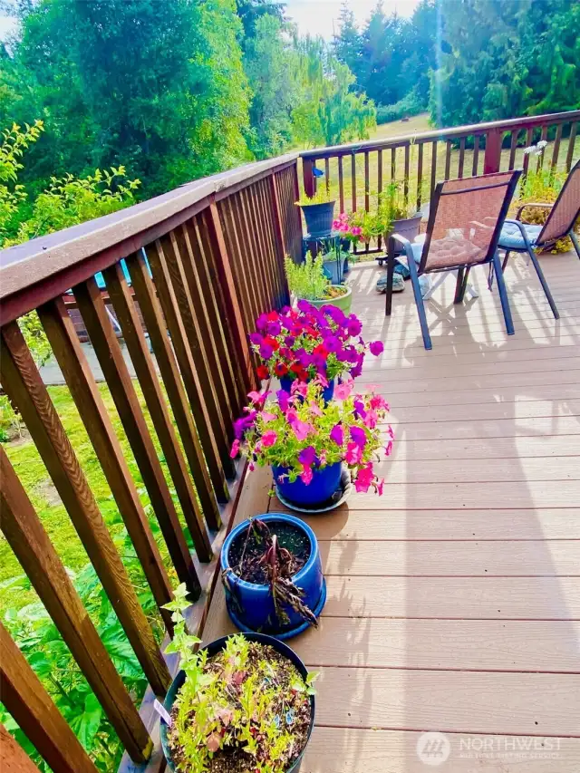 You can smell the garden below and the fresh mountain air!
