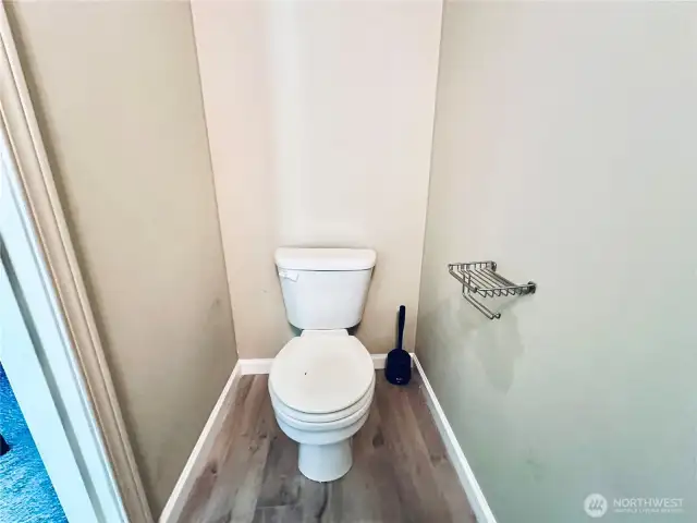 1/2 bathroom in the main level