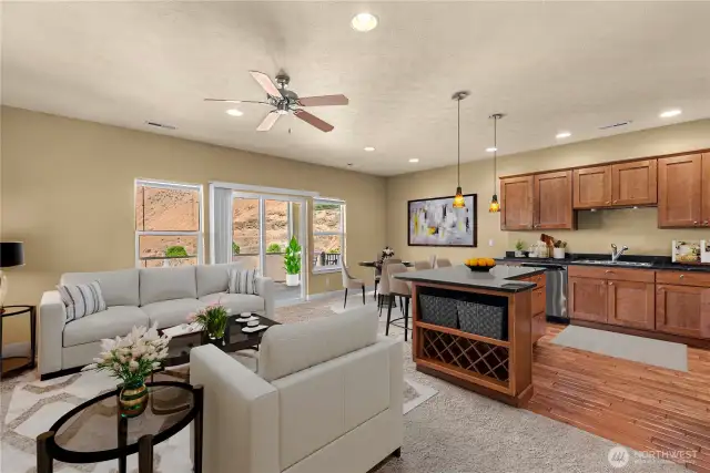 Open concept living