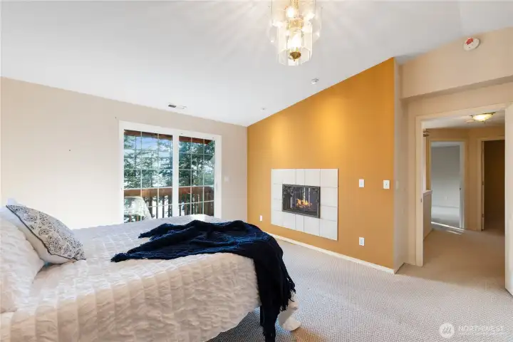 Primary Suite with Gas Fireplace
