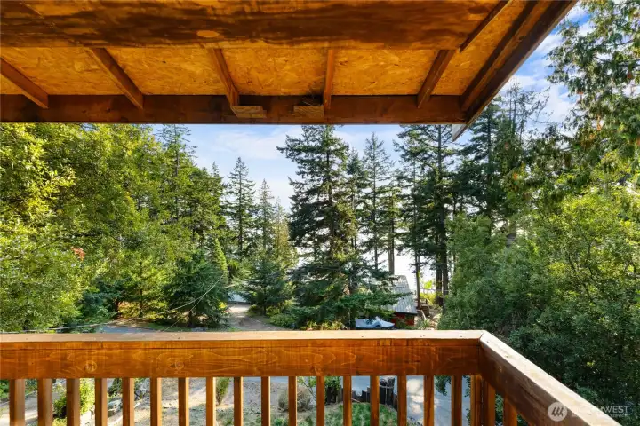 Private deck off Primary Bedroom
