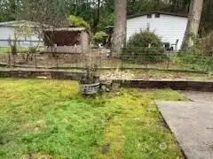 Backyard with Garden Beds