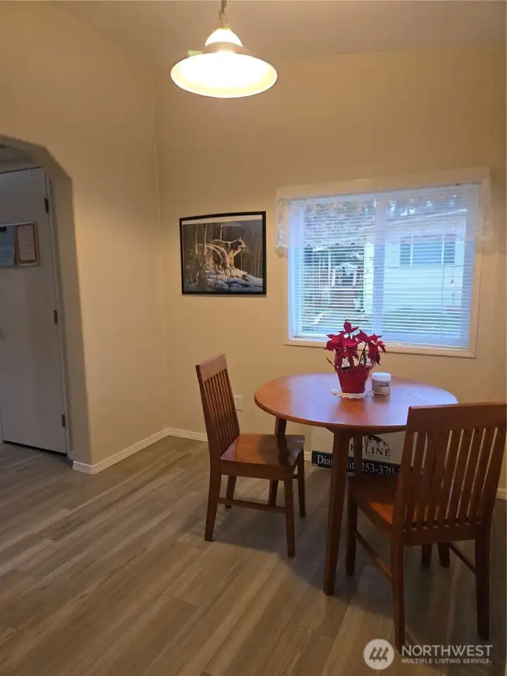 Breakfast Nook off of Kitchen