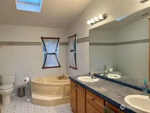 Primary 5-piece Bath with Soaking Tub and Skylight
