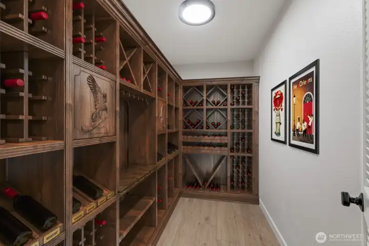 a great wine cellar!  virtually staged