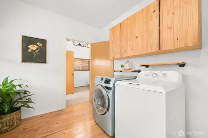 Laundry/mud room (also not pictured: an exterior door to the side yard).