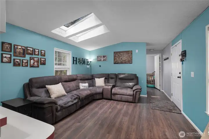 Updated flooring throughout with skylights