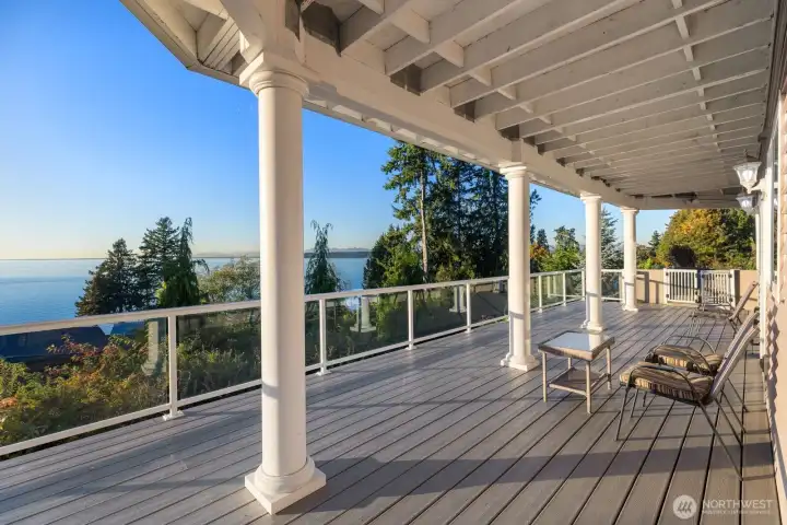 Morning coffee meets sea air and warm apple turnovers straight from your own orchard trees.