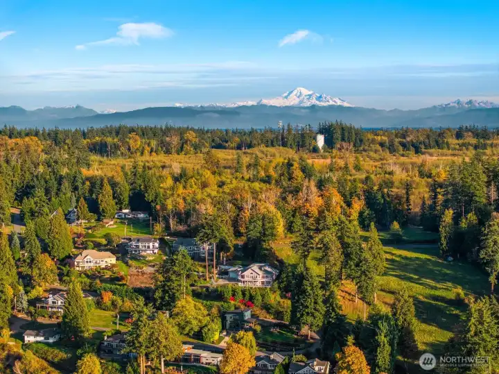 Framed by evergreens and the majestic backdrop of Mount Baker, this tranquil enclave captures the essence of Northwest living.