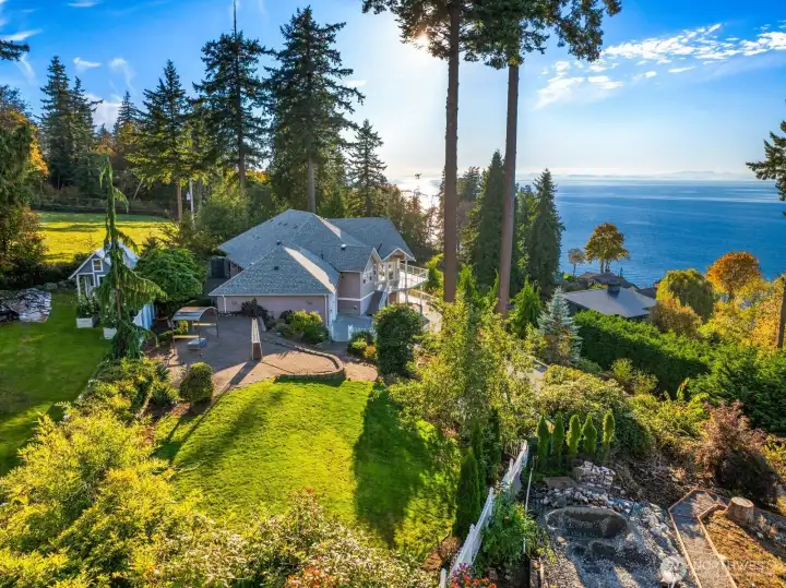 Nearly ¾ acre of usable yard offers endless opportunity to garden or play.