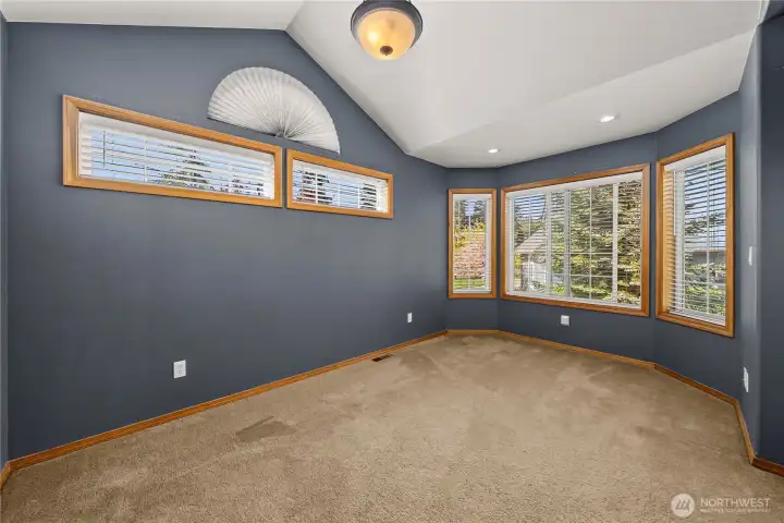 Spacious second bedroom with flexibility to serve as a bonus room.