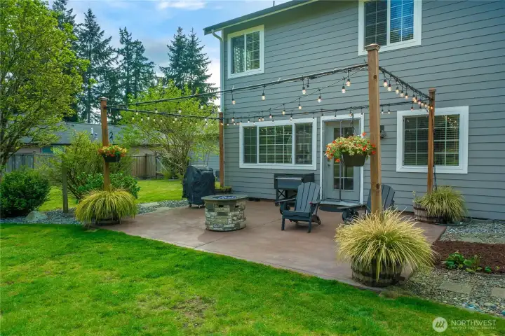 A thoughtfully designed patio lighting system creates a warm, welcoming atmosphere for gatherings or quiet evenings at home.