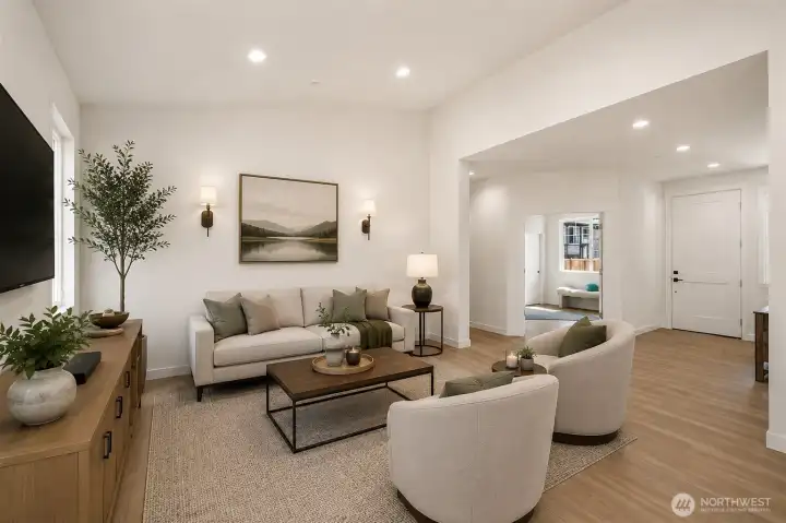 Interior photos of model unit.