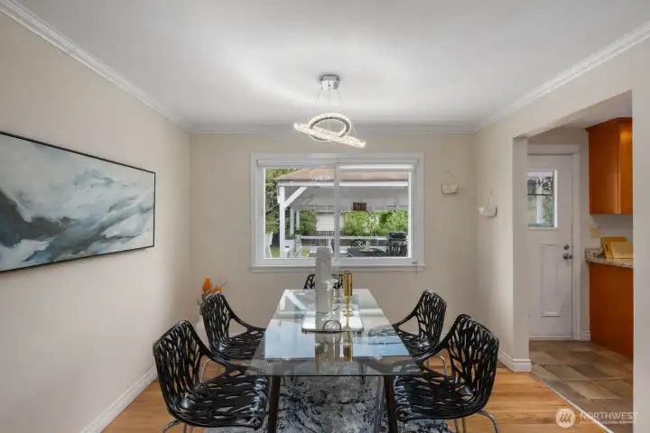 Upstairs dining area