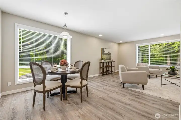 Comfortable open living spaces designed for everyday living and gatherings