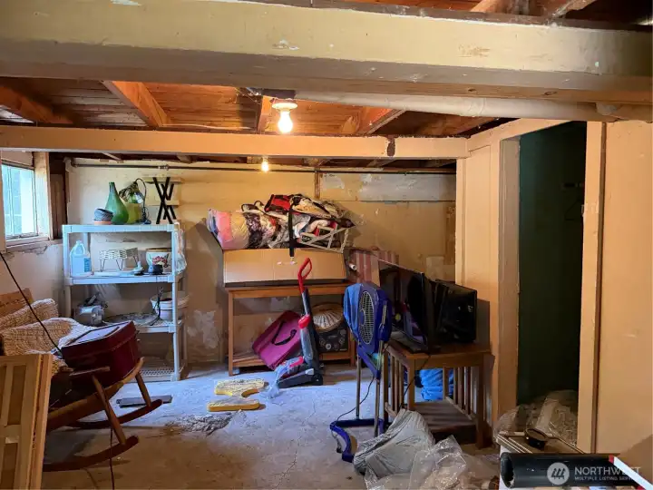 lots of room for storage in the basement