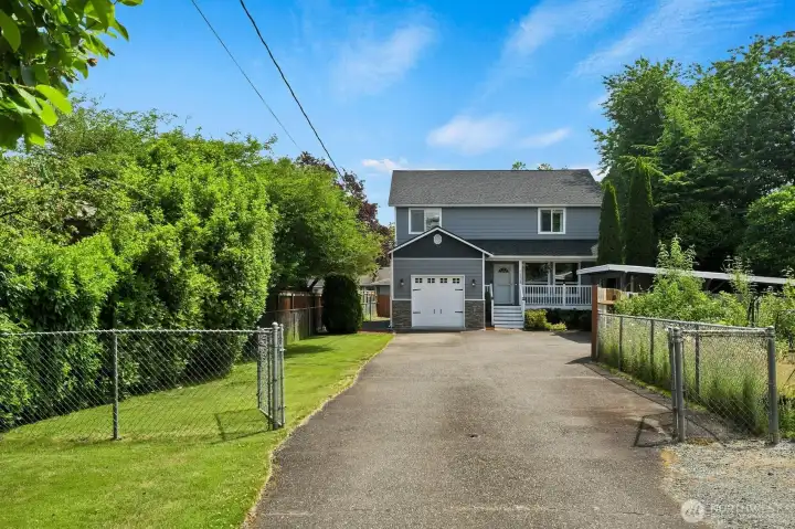 Level, fully fenced & gated 9,583 Square Foot Lot