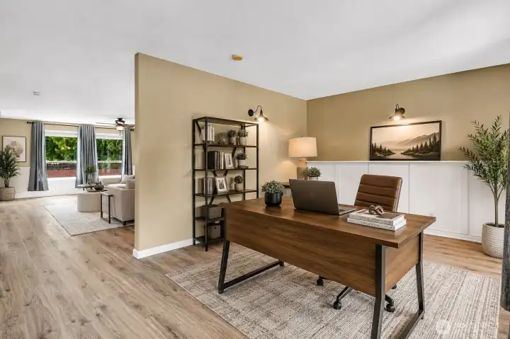 Office/Den/Flex Space - Virtually Staged