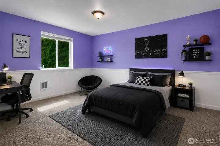 Bedroom 2 Upper Level - Virtually Staged