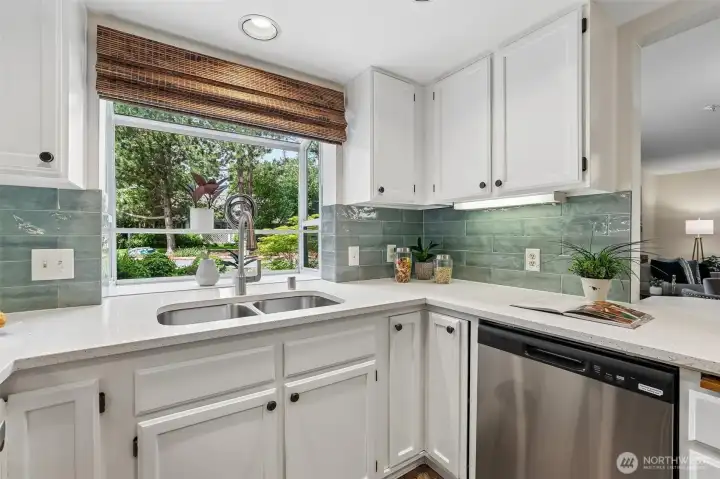 Garden window at your kitchen sink Garden window at your kitchen sink