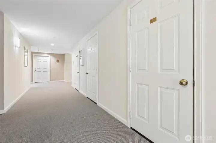 Storage #111 with front door in distance Storage #111 with front door in distance