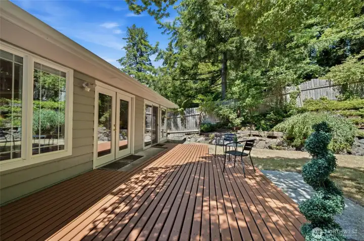 Private patios off both the dining room and primary suite create the perfect spaces to relax, entertain, and enjoy the peaceful backyard sanctuary. Private patios off both the dining room and primary suite create the perfect spaces to relax, entertain, and enjoy the peaceful backyard sanctuary.