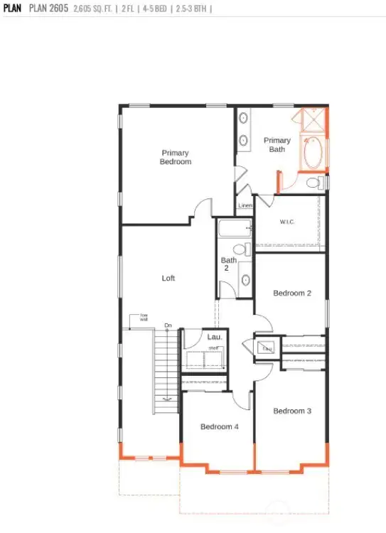 2605 2nd Floor Layout