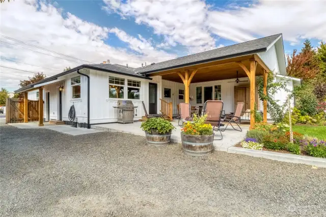 Main house - Side & back patio